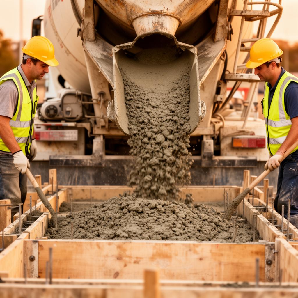 Concrete pouring